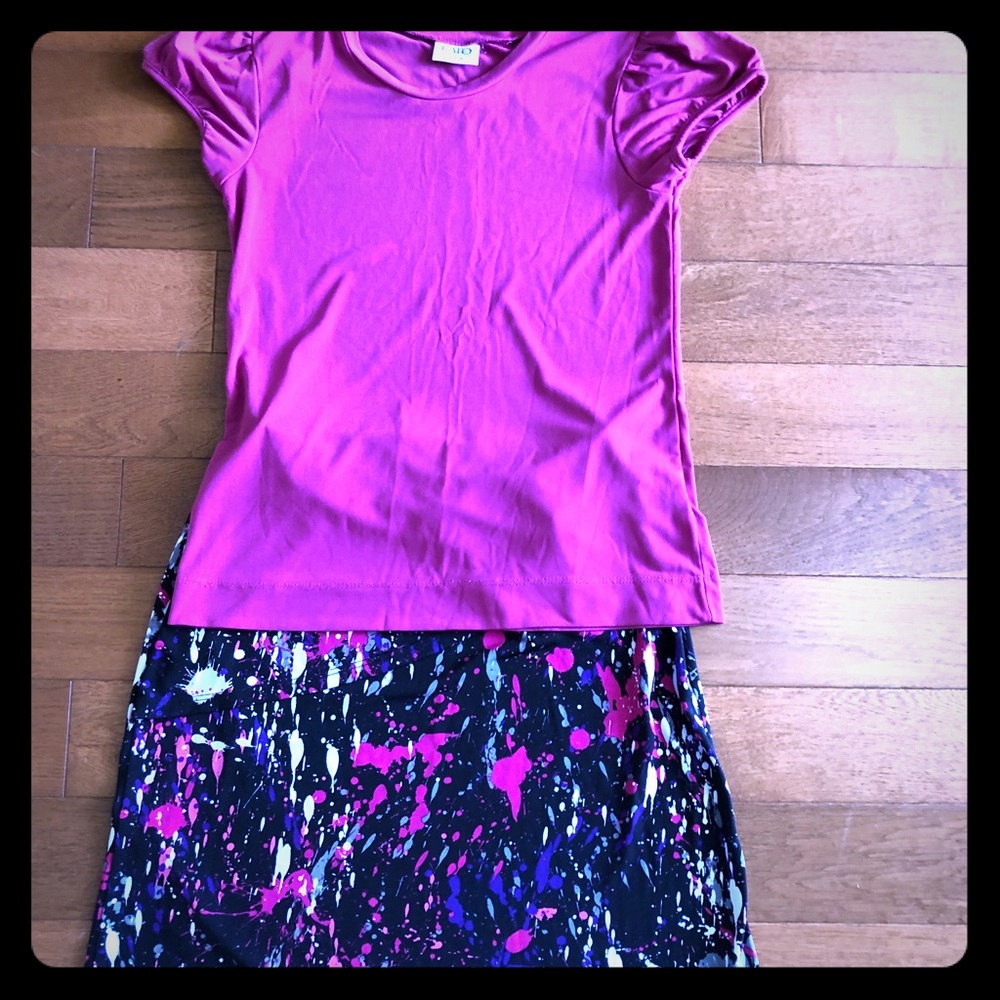 Cato Shirt and Skirt Set Size Medium (8/10)